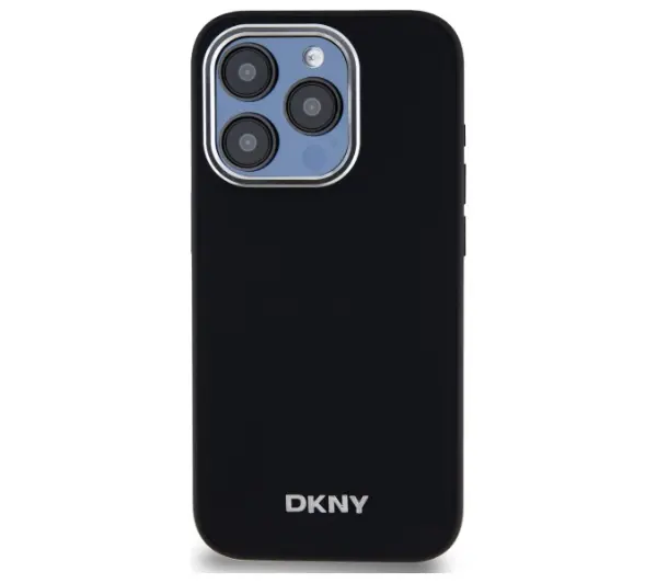 DKNY Plain Logo MagSafe do iPhone 15 Pro Max Czarny