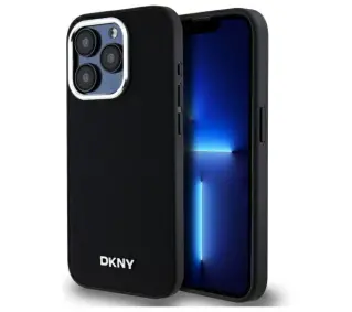 DKNY Plain Logo MagSafe do iPhone 15 Pro Max Czarny