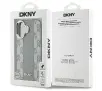 Etui DKNY Checkered Pattern MagSafe do iPhone 16 Beżowy