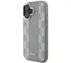 Etui DKNY Checkered Pattern MagSafe do iPhone 16 Beżowy