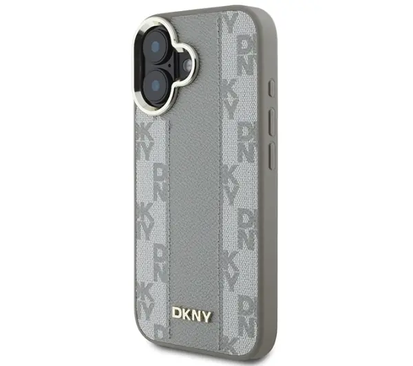 DKNY Checkered Pattern MagSafe do iPhone 16 Beżowy