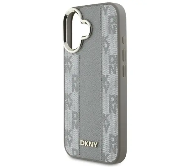 DKNY Checkered Pattern MagSafe do iPhone 16 Beżowy