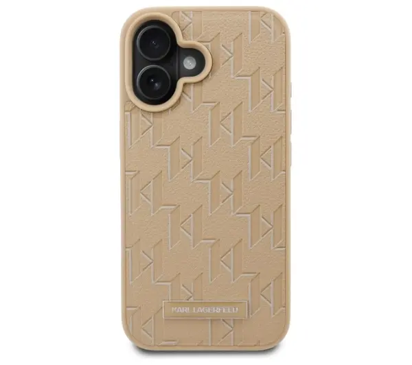 Karl Lagerfeld Hot Stamp MagSafe do iPhone 16 Beżowy