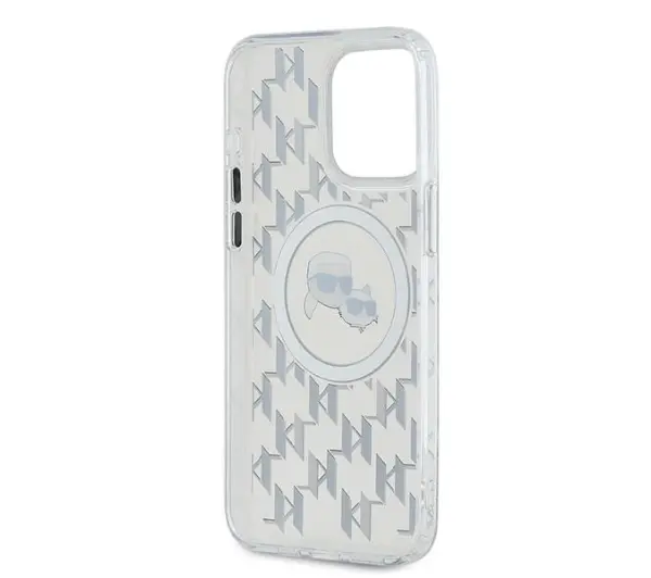 Karl Lagerfeld IML Monogram Karl&Choupette do iPhone 15 Pro Przezroczysty