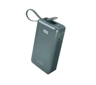 SBS TTBB10000LCDTCPD20A 10000mAh PD 20W Wbudowany kabel USB-C Cyjan