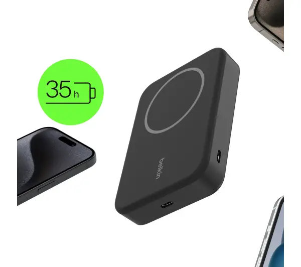 Belkin BPD008BTBK BoostCharge Pro Magnetic 10000mAh,15W Qi2, MagSafe Czarny - ⚡ EURO HIT CENOWY! ⚡ - Kup na Raty - RRSO 0%