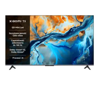 Xiaomi TV S Mini LED 55 2025 55" QD-Mini LED 4K 144Hz Google TV Dolby Vision Dolby Atmos HDMI 2.1 DVB-T2 - ⚡ EURO HIT CENOWY! ⚡ - Kup na Raty - RRSO 0%