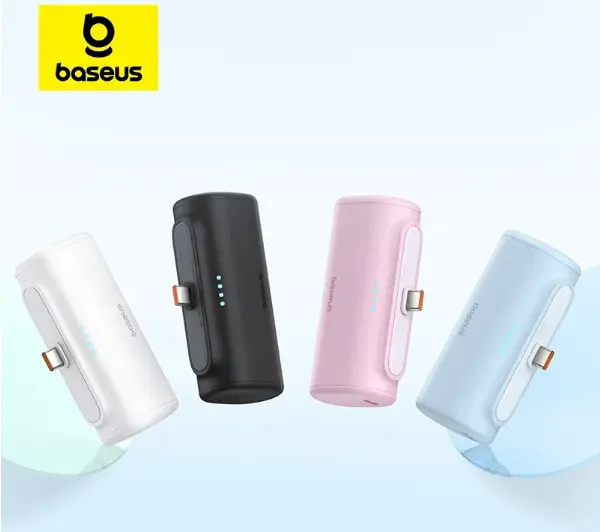 Baseus Compact IP 5000mAh 20W Lightning Różowy