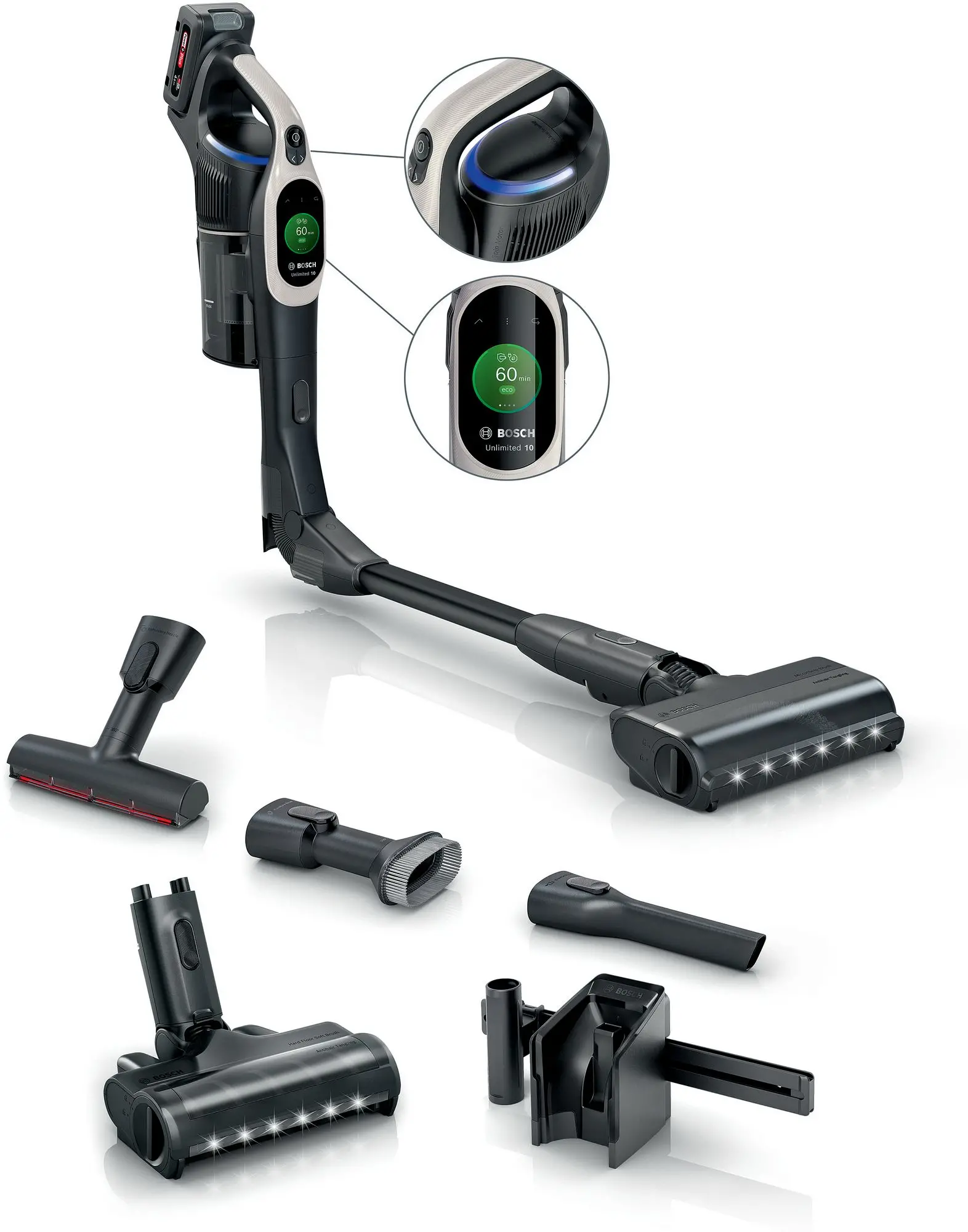 Odkurzacz bezprzewodowy Bosch Unlimited 10 BSS1041GHF 80min Wymienny akumulator