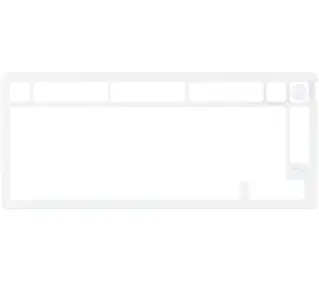 HyperX Alloy Rise 75 Gaming Top Plate Biały