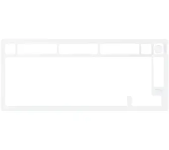 Ramka HyperX Alloy Rise 75 Gaming Top Plate Biały