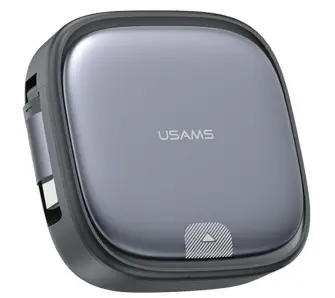 Kabel USAMS 3w1 USB-C do microUSB/USB-C/Lightning 60W Stalowy