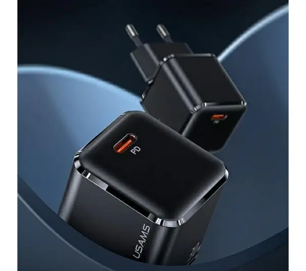 USAMS 1xUSB-C T45 mini 30W PD3.0 Fast Charging Biały