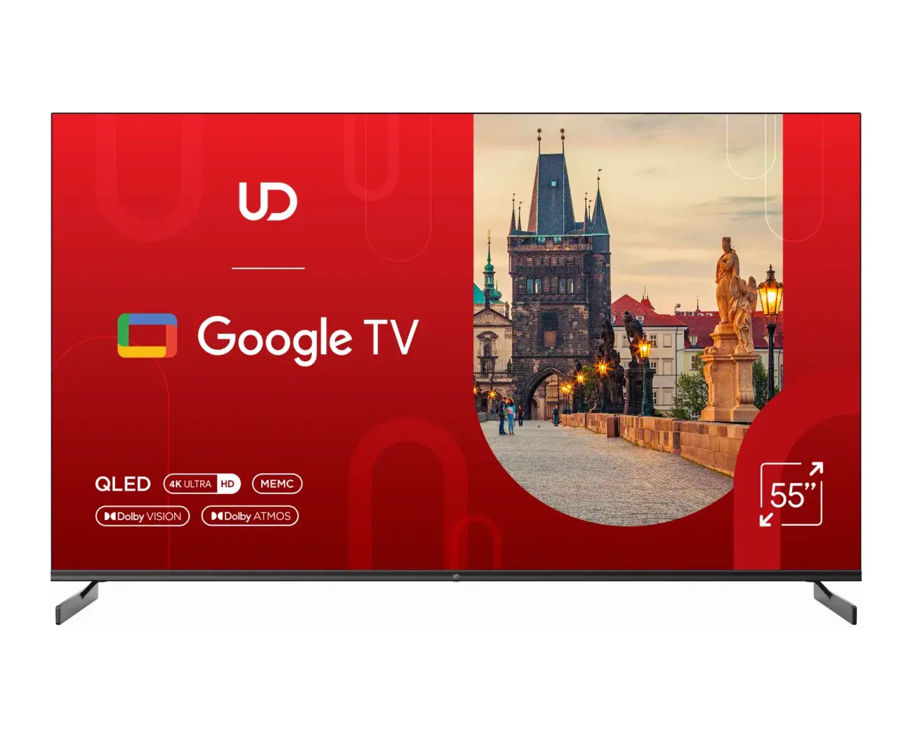 Telewizor UD TV 55QGU7210S 55"QLED 4K Google TV Dolby Vision Dolby Atmos DVB-T2