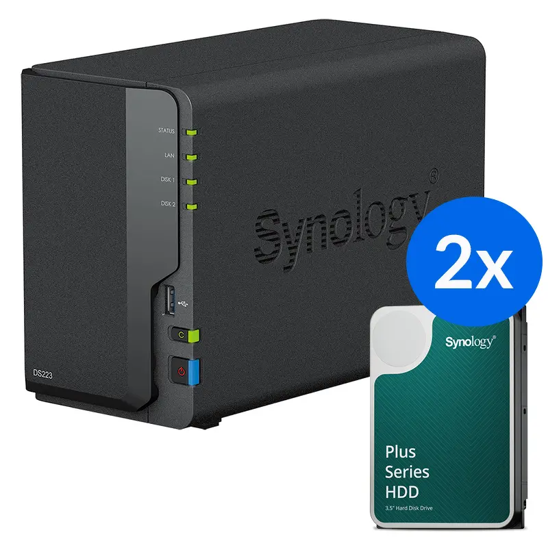 Dysk sieciowy Synology DS223-32T-10-2 Czarny