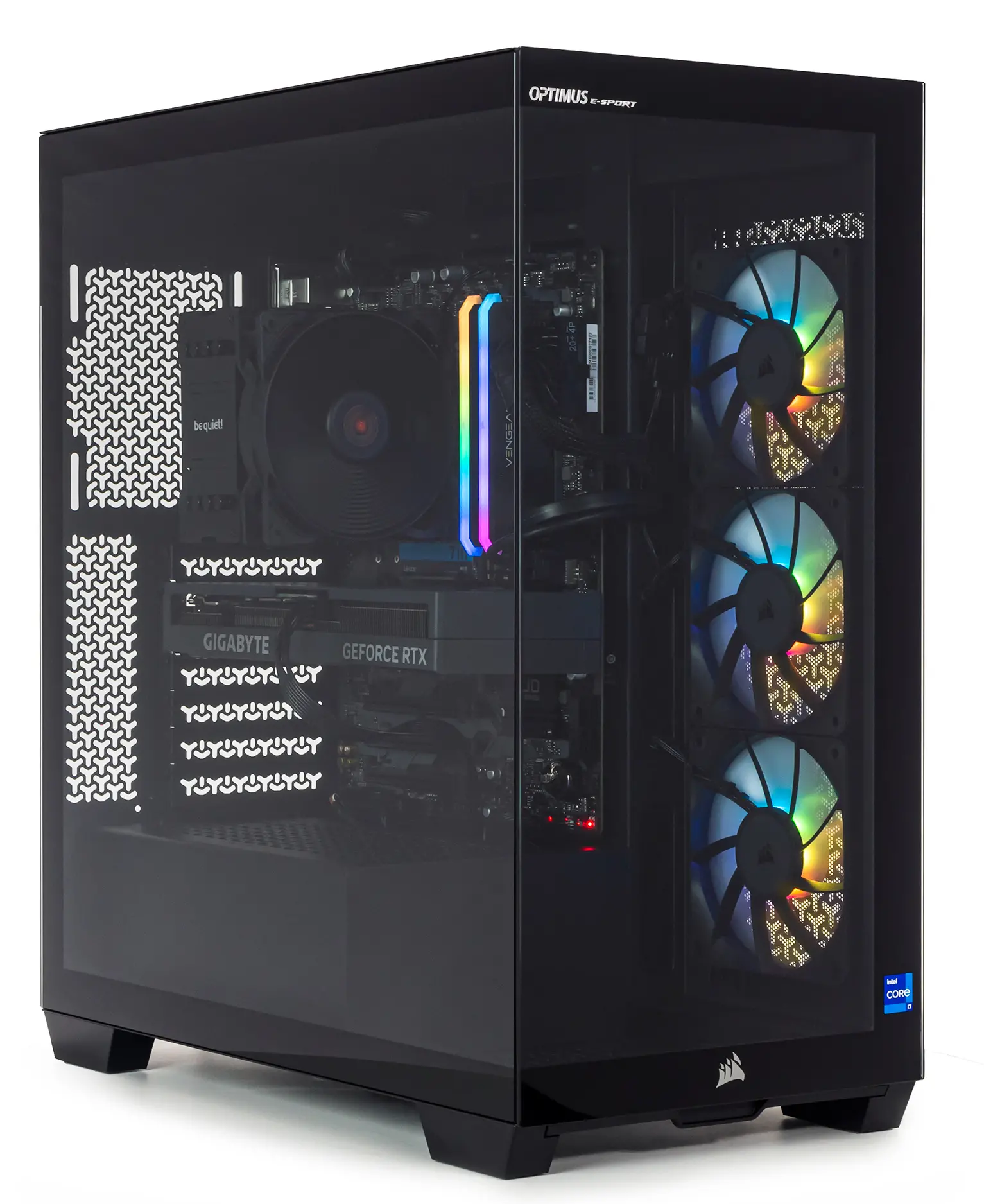 Komputer gamingowy Optimus E-Sport GB760T-CR15 i7-14700F 16GB RAM 1TB Dysk SSD RTX4060Ti Win11