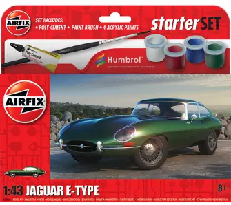 Model do sklejania Airfix A55009 Starter Set - Jaguar E-Type