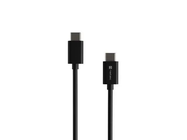 Kabel Natec USB-C do USB-C 2,0 PD 100W 1m Czarny
