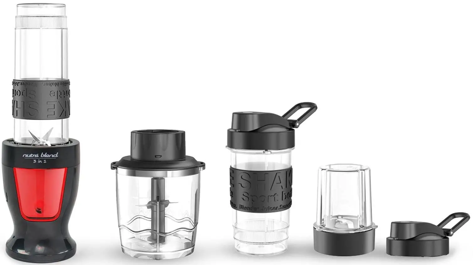 Blender kielichowy Kalorik BLS 1500 BR Rozdrabniacz Młynek 2 butelki