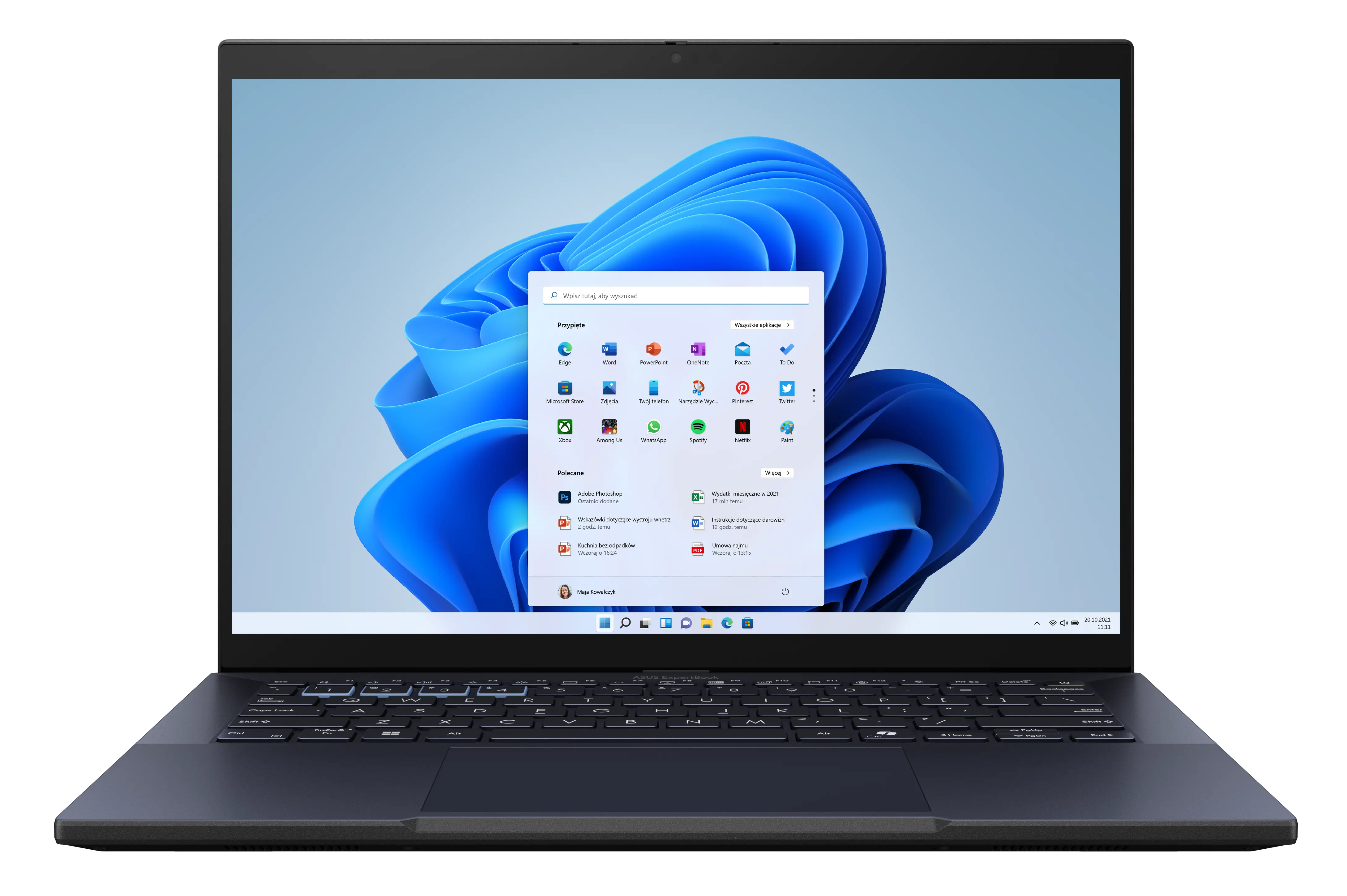 Laptop biznesowy ASUS ExpertBook B3 B3404CMA-Q50158X 14" Ultra 5 125H 16GB RAM 512GB Dysk SSD Win11 Pro Czarny Funkcje AI