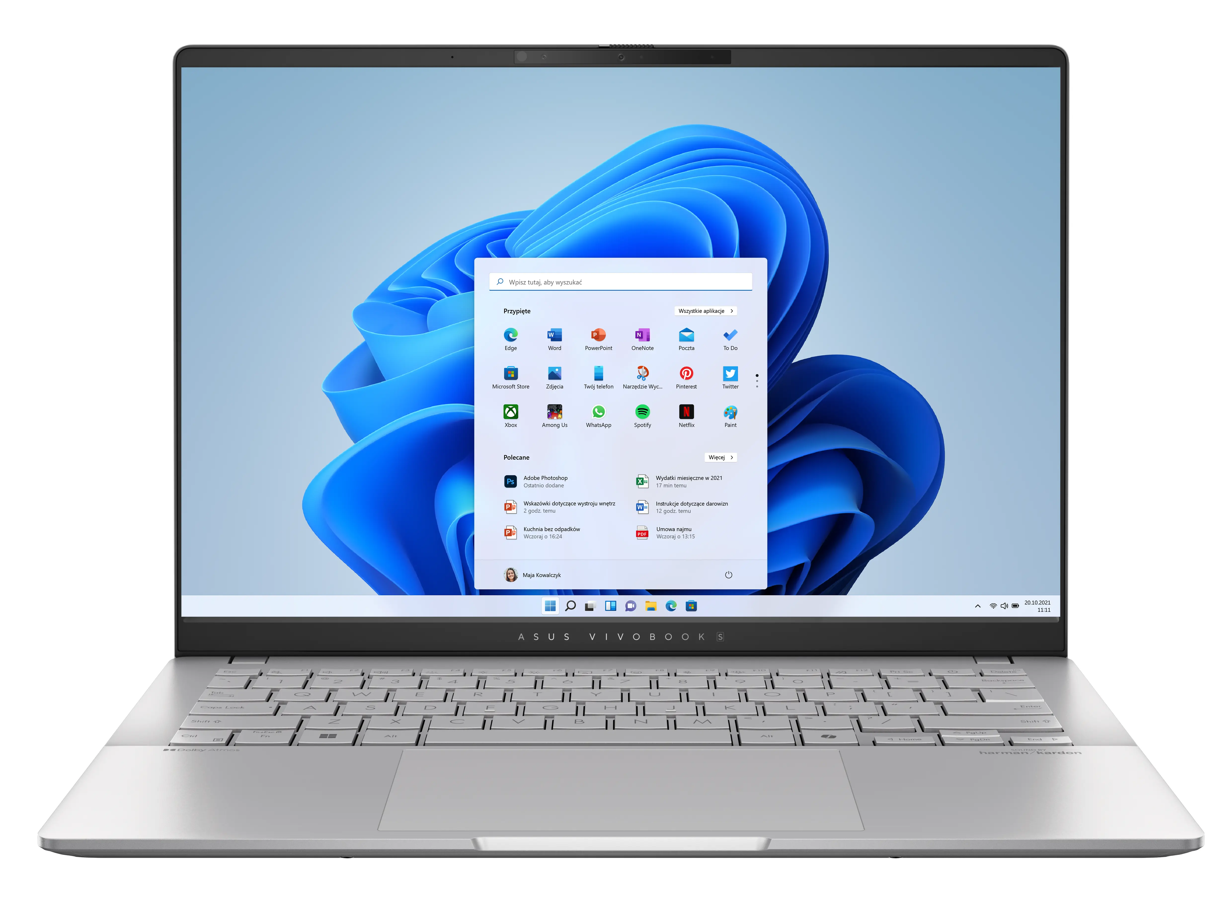 Laptop ASUS Vivobook S 14 SM5406WA-PP059W OLED 14" 120Hz Ryzen AI 9 365 32GB RAM 1TB Dysk SSD Win11 Srebrny Funkcje AI