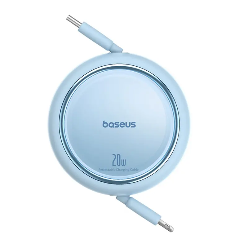 Kabel Baseus Free2Pull USB-C 20W 1m Niebieski