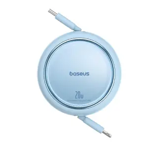 Kabel Baseus Free2Pull USB-C 20W 1m Niebieski
