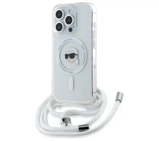 Karl Lagerfeld Crossbody IML Karl Head MagSafe do iPhone 16 Pro Przezroczysty