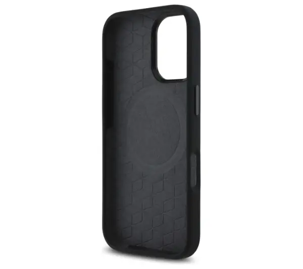 BMW M Silicone Printed Ring MagSafe do  iPhone 16 Czarny