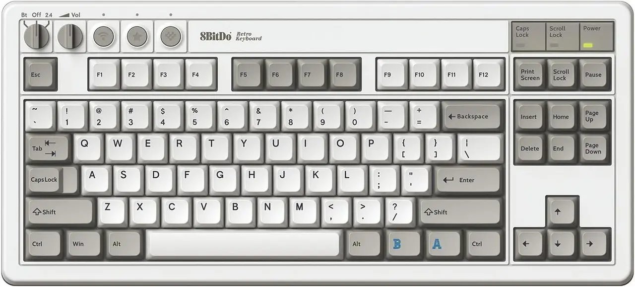 Klawiatura mechaniczna 8BitDo Android M Edition Biały