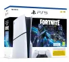 Konsola Sony PlayStation 5 Slim D Chassis (PS5) 1TB z napędem Fortnite Cobalt + Dodatkowy Pad Biały