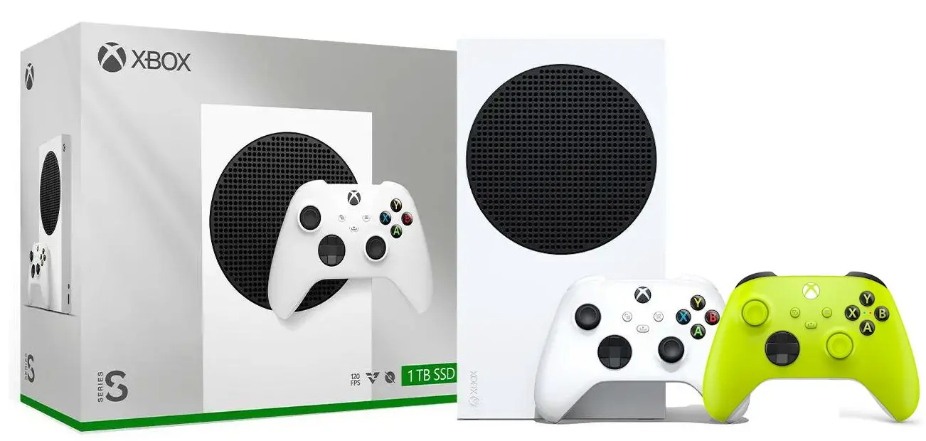 Konsola Xbox Series S 1TB Biały + Dodatkowy Pad Zielony