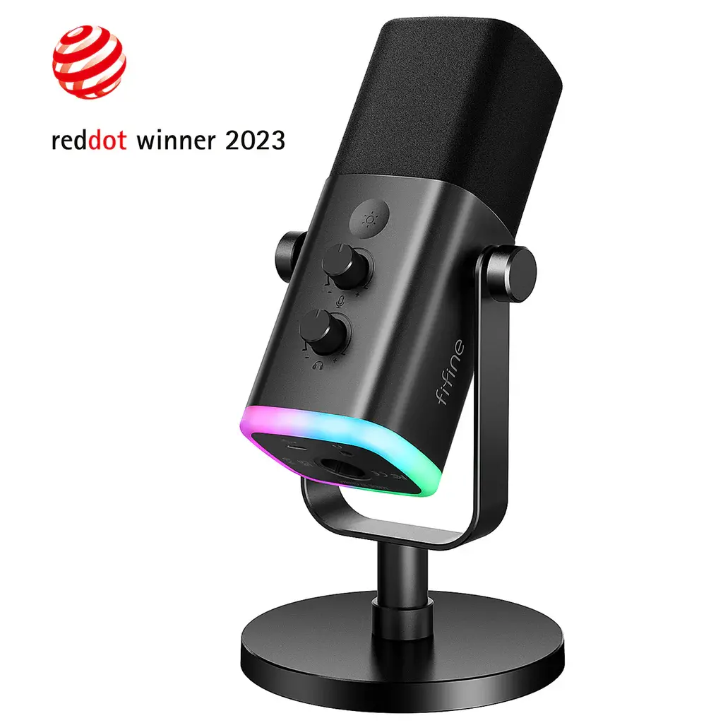 фото Мікрофон студійний/ для стрімінгу, подкастів Fifine AmpliGame AM8