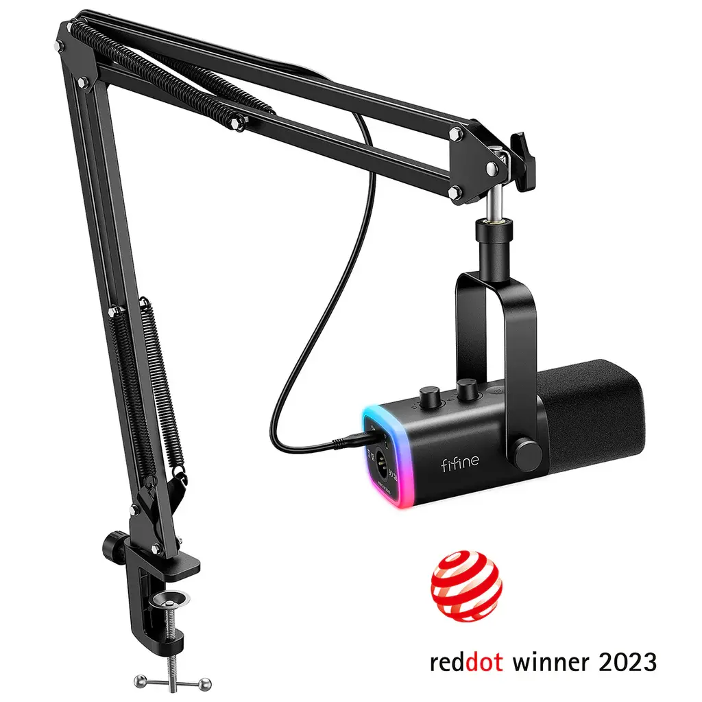 фото Мікрофон для ПК Fifine AmpliGame AM8T