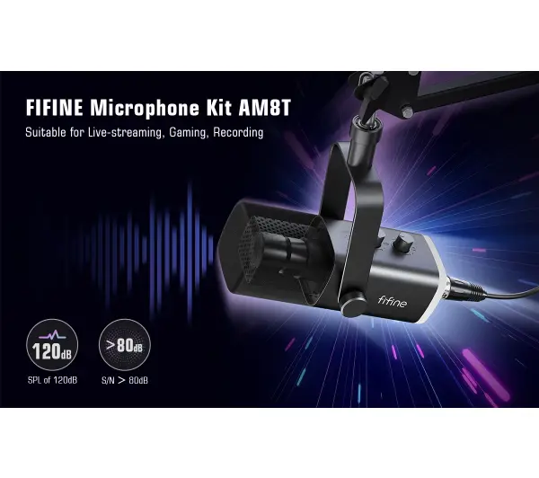 Fifine AmpliGame AM8T Przewodowy Dynamiczny Czarny