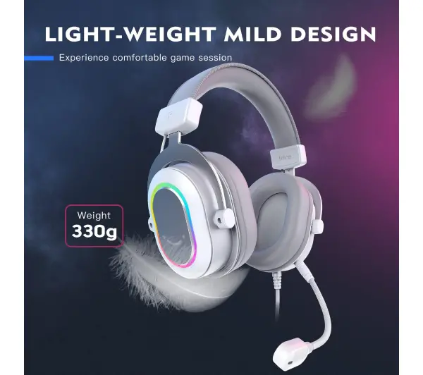 Fifine AmpliGame H6W Nauszne Biały