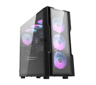 Obudowa Darkflash DK431 Glass RGB Czarny