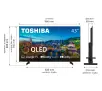 Telewizor Toshiba 43QG5E63DG  43"QLED 4K Google TV Dolby Vision Dolby Atmos DVB-T2