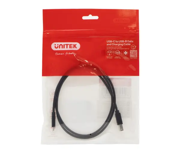 Unitek C14140ABK03-5M USB C - USB B 2.0 5m Czarny