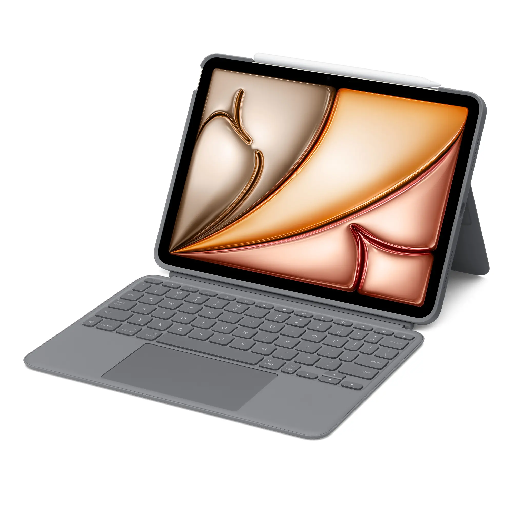 Etui na tablet Logitech Combo Touch z klawiaturą do iPada Air 11" M2 UK Szary