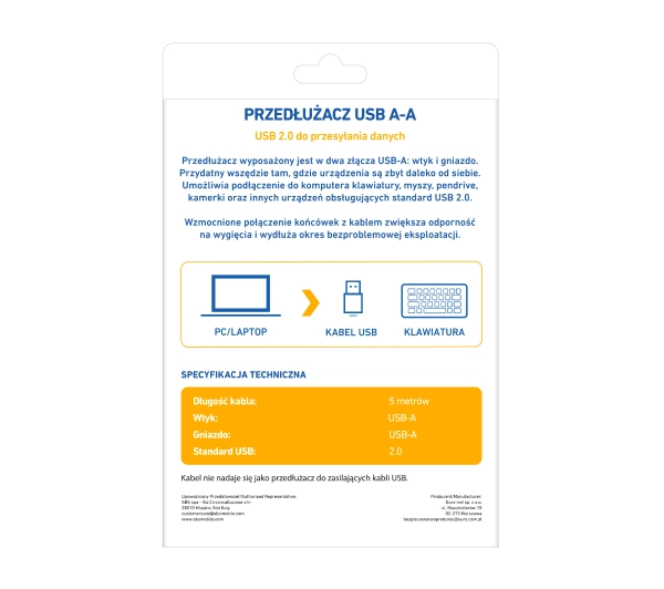 Reinston EKUA03PC 5m Czarny