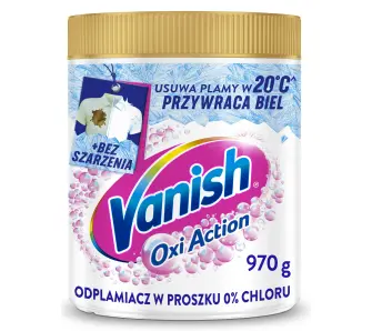 Odplamiacz Vanish Oxi Action do prania bieli 970g
