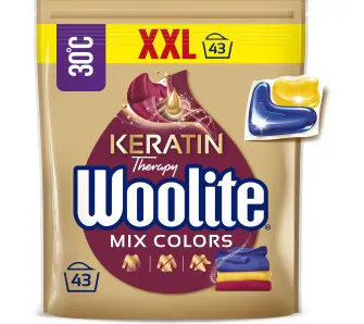 Kapsułki do prania Woolite Keratin Therapy Mix Colors do kolorów 43szt.