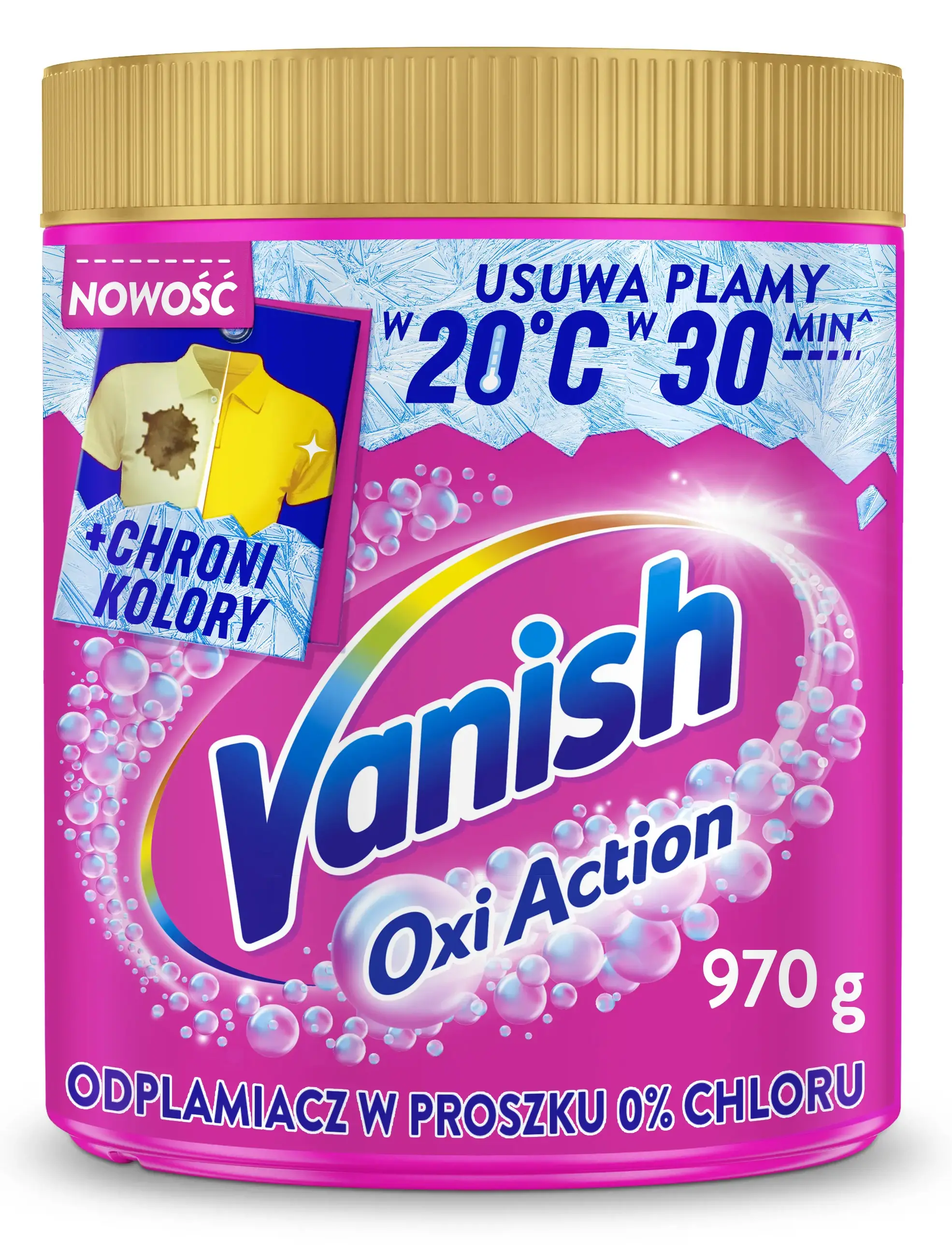Odplamiacz Vanish do prania kolorów 970g