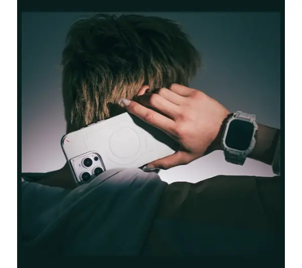 Skinarma Mecha Magnetic Charging do iPhone 16 Pro Max Jasnoszary