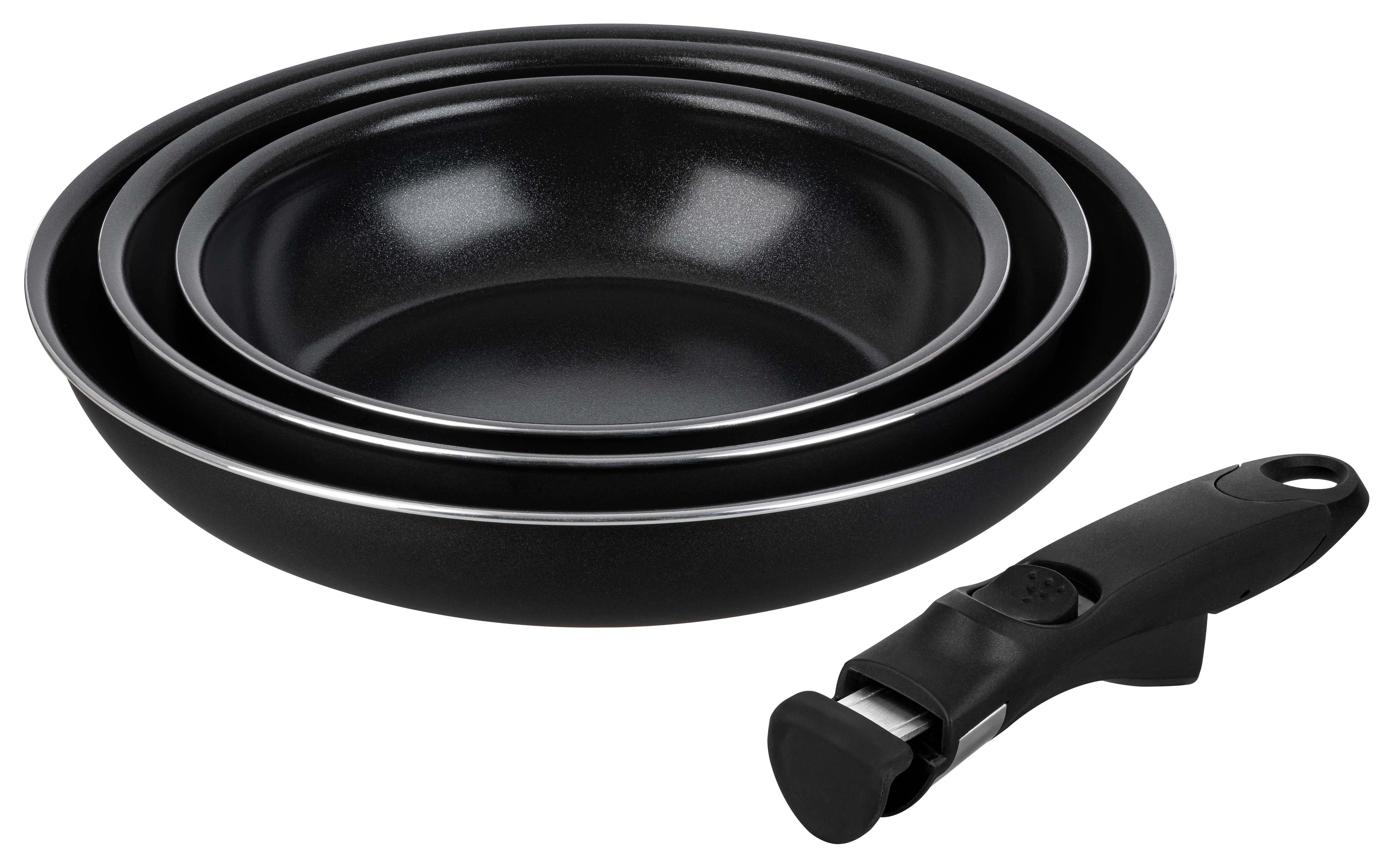 Zestaw patelni La Bonita LB3PAT002 Indukcja Ilag Xeradur 2 20cm, 24cm, 28cm