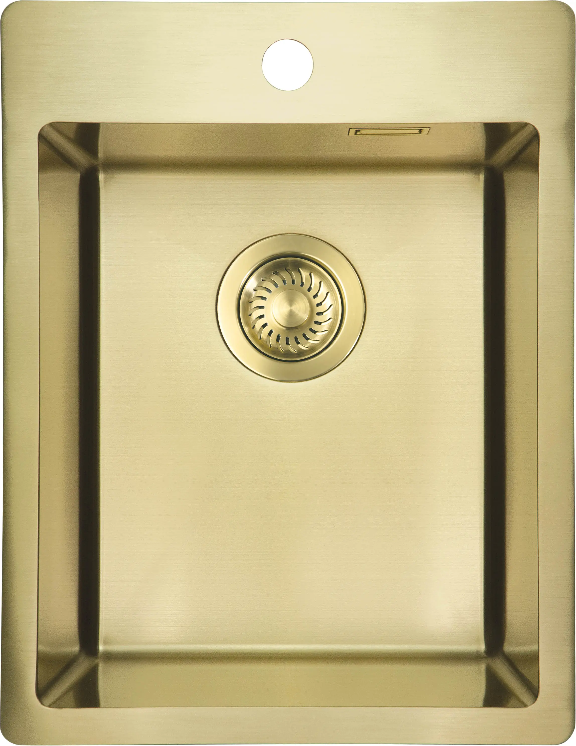 Zlewozmywak Deante Olfato Precious ZPO_R10E Stal szlachetna Złoty szczotkowany