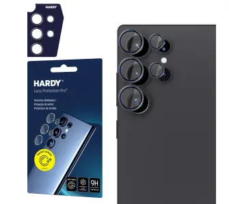 Szkło hartowane 3mk HARDY Lens Protection Pro Black do Samsung Galaxy S25 Ultra