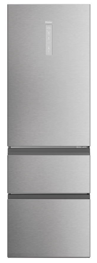 Lodówka Haier Seria 5 HTW5618CNMG Funkcje AI Pełny No Frost 185cm Komora świeżości Zdalne sterowanie Inox