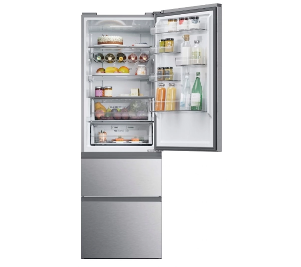 Haier Seria 5 HTW5618CNMG Funkcje AI Pełny No Frost 185cm Komora świeżości Zdalne sterowanie Inox - Kup na Raty - RRSO 0%